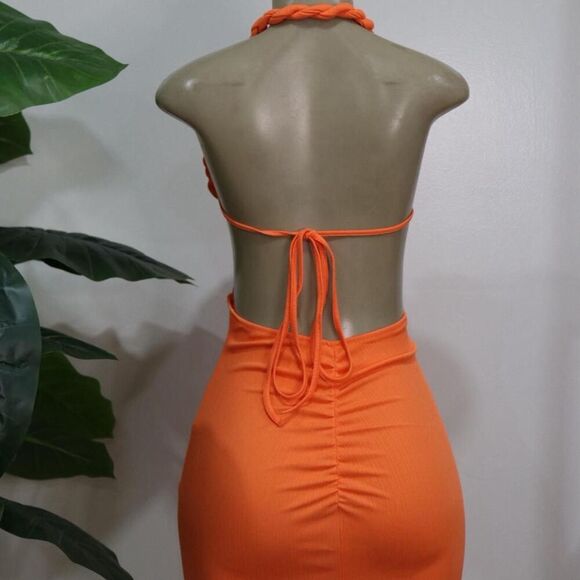 Bold Orange Maxi Dress - Picture 6 of 7